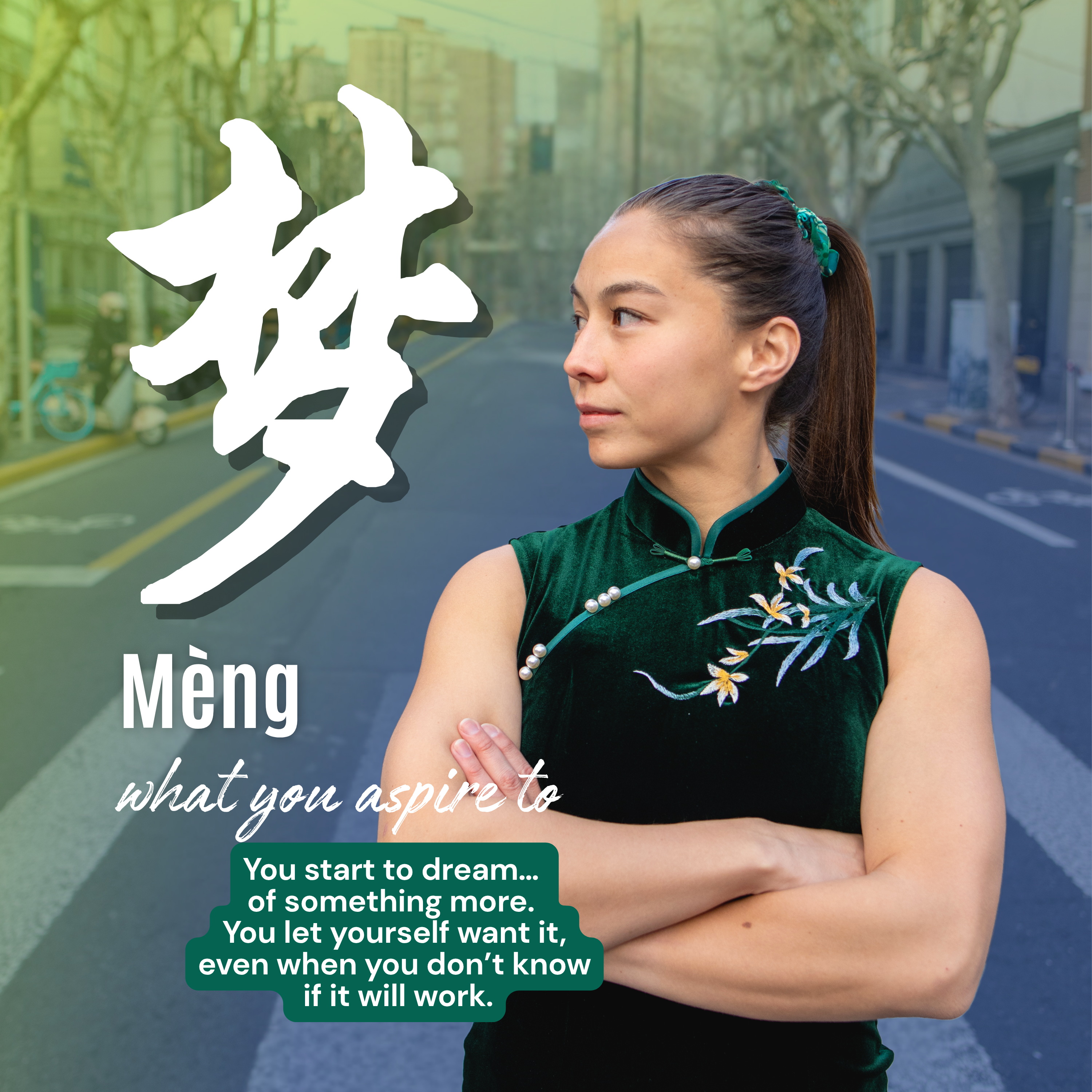 梦 (Dream)QiPao Scrunchie